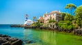 Scenic view in Cascais, Santa Marta Lighthouse and Museum, Lisbon district, Portugal